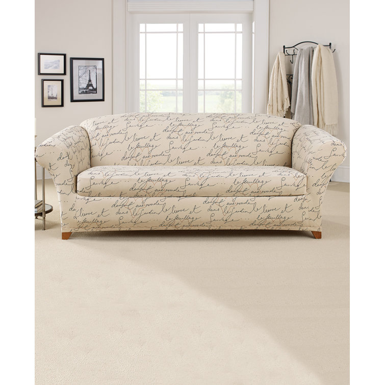 Sure Fit Stretch Pen Pal Box Cushion Sofa Slipcover & Reviews Wayfair